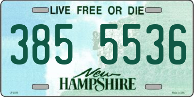 NH license plate 3855536