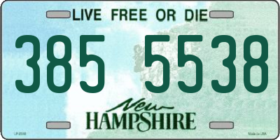 NH license plate 3855538