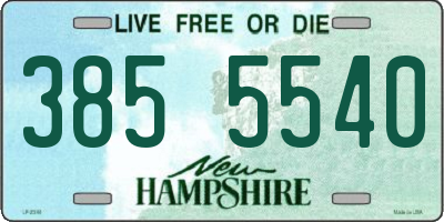 NH license plate 3855540