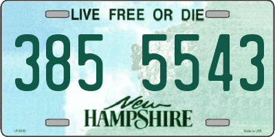 NH license plate 3855543