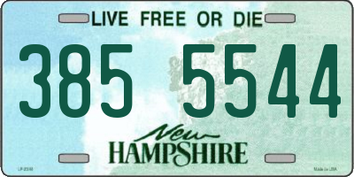NH license plate 3855544