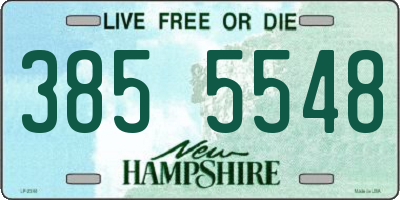 NH license plate 3855548