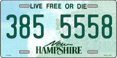 NH license plate 3855558
