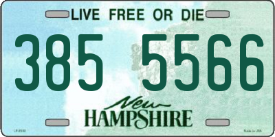 NH license plate 3855566