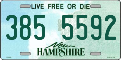 NH license plate 3855592