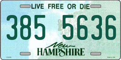NH license plate 3855636