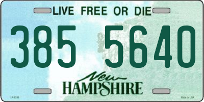 NH license plate 3855640