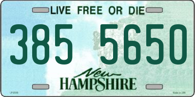 NH license plate 3855650