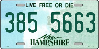 NH license plate 3855663