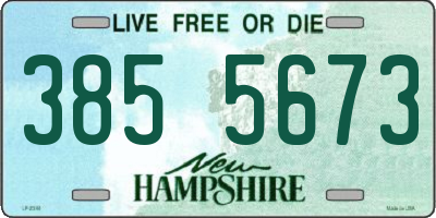 NH license plate 3855673