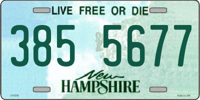 NH license plate 3855677