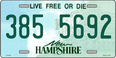 NH license plate 3855692