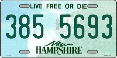 NH license plate 3855693