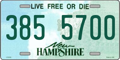 NH license plate 3855700
