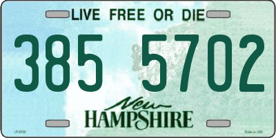 NH license plate 3855702