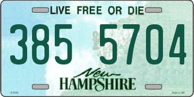 NH license plate 3855704