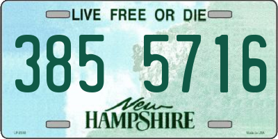 NH license plate 3855716