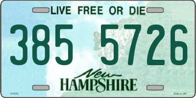 NH license plate 3855726
