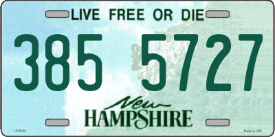 NH license plate 3855727