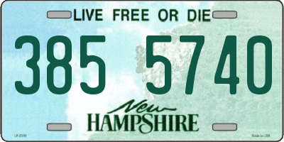 NH license plate 3855740