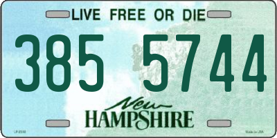 NH license plate 3855744
