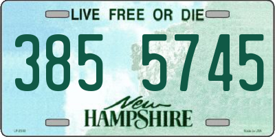 NH license plate 3855745