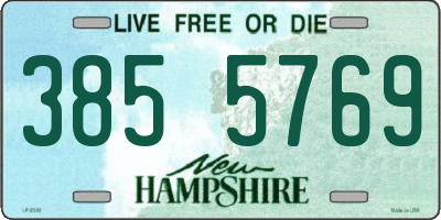 NH license plate 3855769