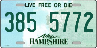 NH license plate 3855772