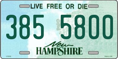 NH license plate 3855800