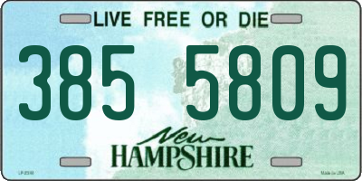 NH license plate 3855809