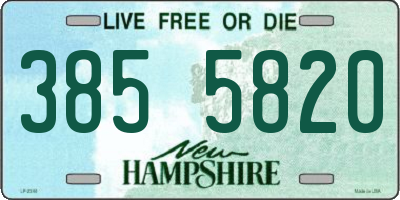 NH license plate 3855820