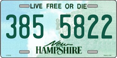 NH license plate 3855822