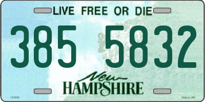 NH license plate 3855832