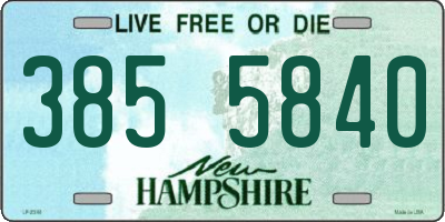 NH license plate 3855840