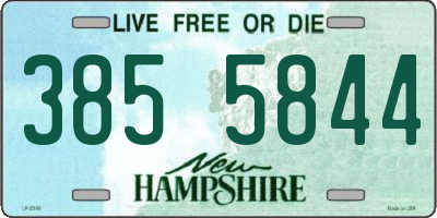 NH license plate 3855844