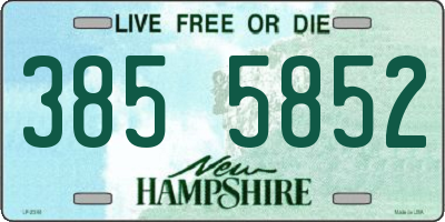 NH license plate 3855852