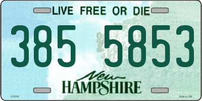 NH license plate 3855853