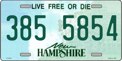 NH license plate 3855854