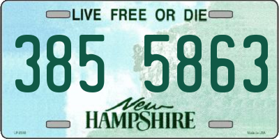 NH license plate 3855863