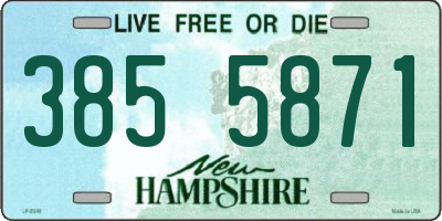 NH license plate 3855871