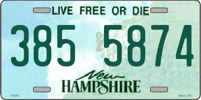 NH license plate 3855874