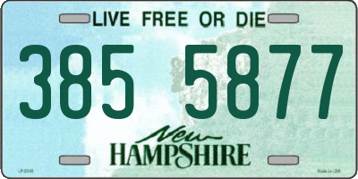NH license plate 3855877