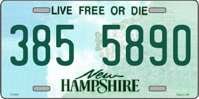 NH license plate 3855890