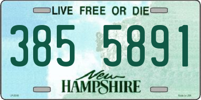 NH license plate 3855891