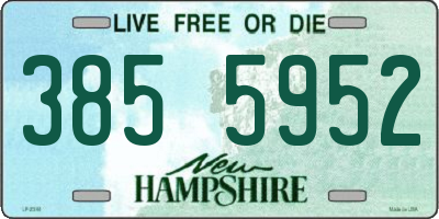 NH license plate 3855952