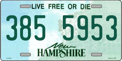 NH license plate 3855953