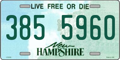 NH license plate 3855960