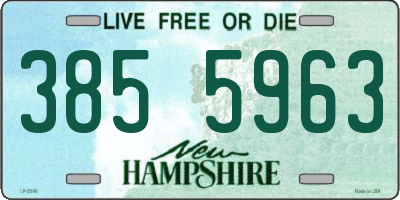 NH license plate 3855963