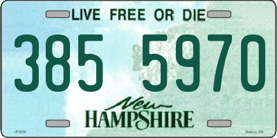 NH license plate 3855970