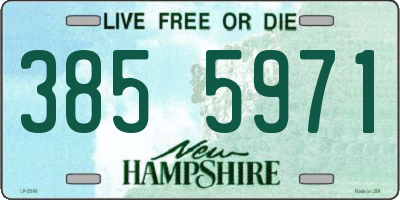 NH license plate 3855971